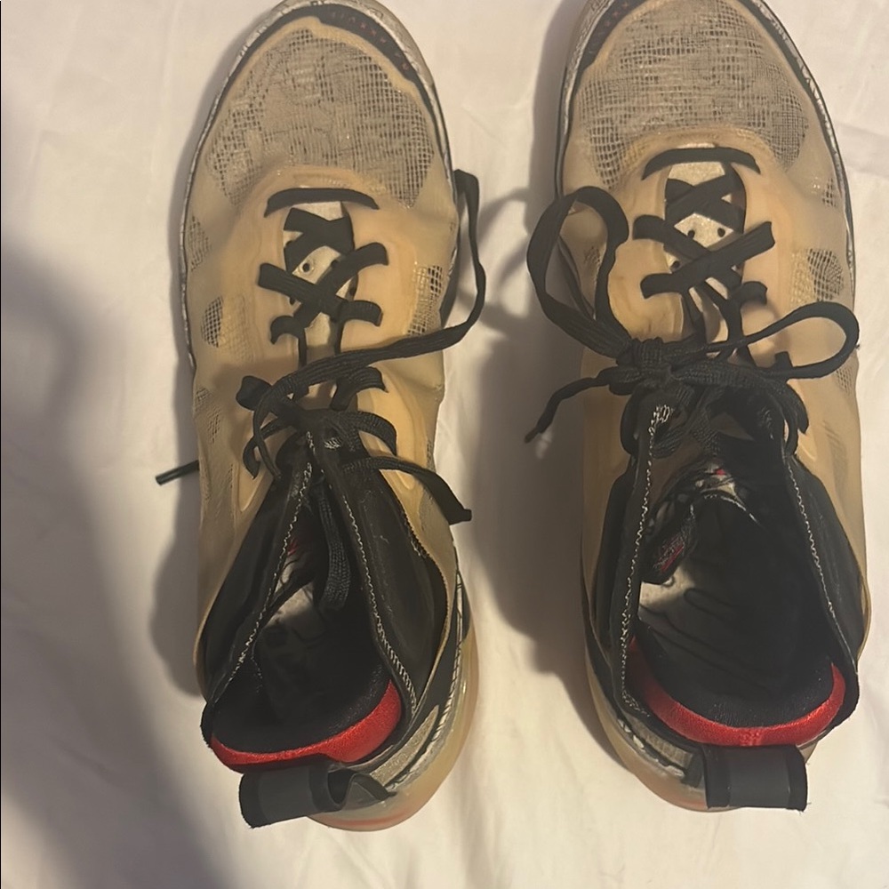 Stylish Black and Tan Sneakers